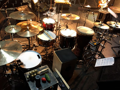 2015.1.23 臼澤みさきコンサート Drums & Percussion set