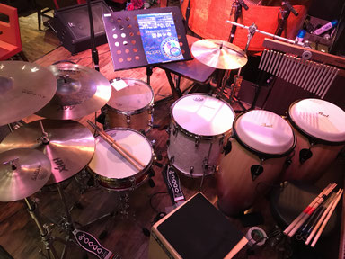 2017.9.9 Tae-chu LIVE Drums & Percussion Set
