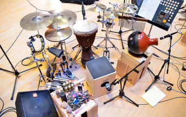 2015.3.8 沖仁&臼澤みさきコンサート Percussion set