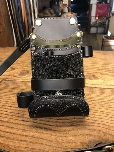 シザーケース - オーダーメイド/シザーケース&レザークラフト/ダーク