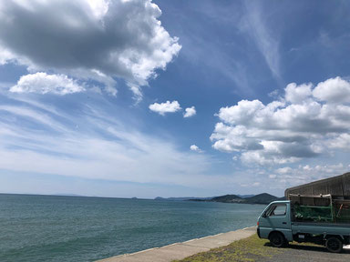 夏空と軽トラ合うよね～