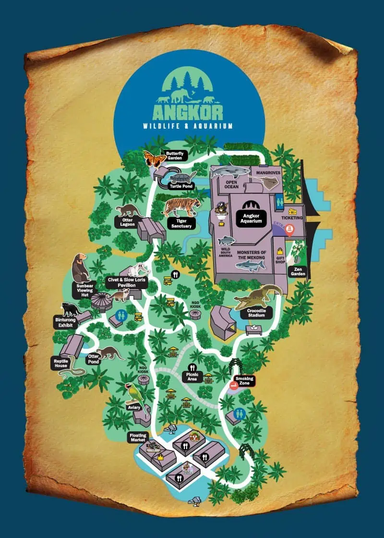 Angkor Wildlife & Aquarium｜シェムリアップ水族館