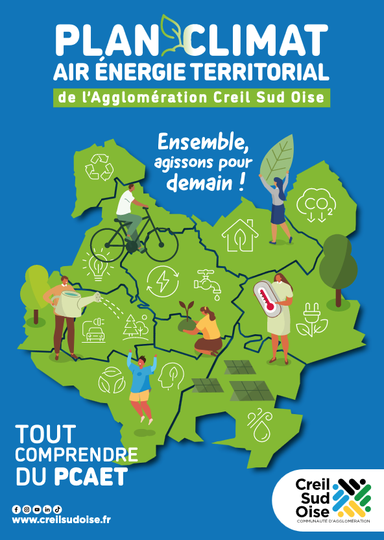 Plaquette de présentation du Plan Climat Air Énergie Territorial de l'agglomération Creil Sud Ouest (ACSO) - 2023