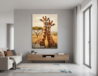 Motiv & Tiere Giraffe, Giraffen-Poster, Safari Tiere, Afrika Tiere, Wildtiere Giraffe Poster, African Wildlife, Safari Print, Wildlife Art Ort & Thema Savannenlandschaft, Afrika Deko, Safari, Afrika Poster, Fernweh Africa Poster, Savannah, African Decor P