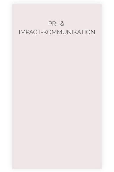 Strategische PR- und Purpose-Kommunikation für klare Positionierung und wirksame öffentliche Präsenz.