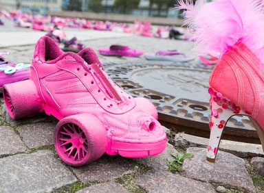 Pink Shoe Day in Leipzig