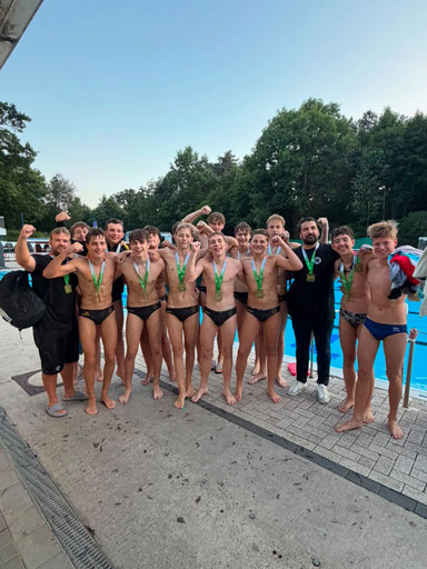 U16 Jungs nach dem Spiel in Bochum
