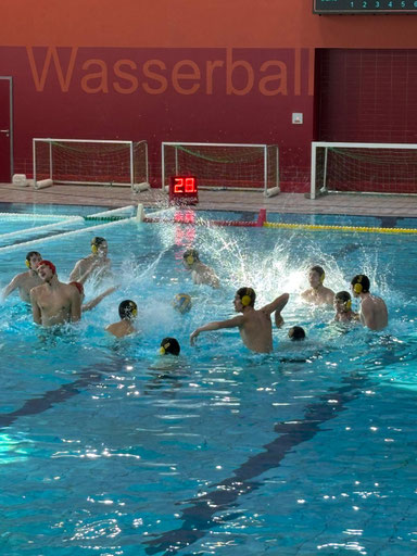 Unsere U18 vor dem Spiel in Hamburg