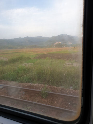 Blick aus dem Fenster kurz vor der Einfahrt nach Da Nang
