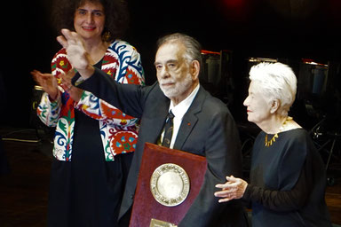 Festival Lumière à Lyon avec Martin Sorsese en invité d'Honneur , ici avec Salma Hayek, qui lui a remis le Prix Lumière © Anik COUBLE