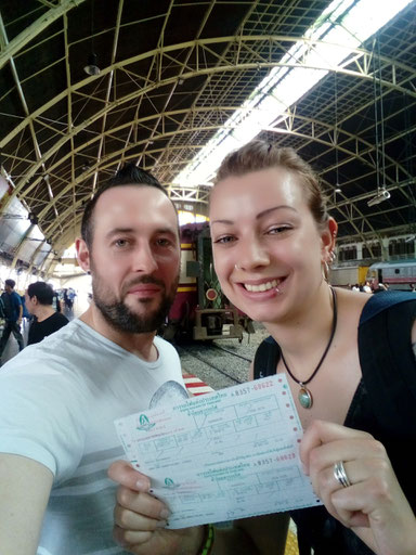 Thailand, Südostasien,Zwei auf Achse, Bangkok, Hua Lam Phong, Hauptbahnhof Bangkok, Hua Hin, Backpacker, Rucksackreise
