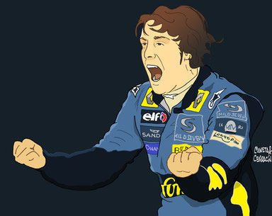 Fernando Alonso by Muneta & Cerracin