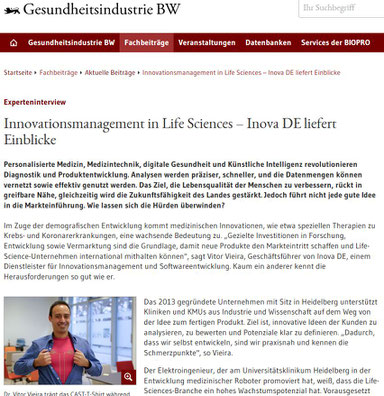 Innovative Produkte in der Gesundheitsindustrie – Redaktion. Text. Idee.