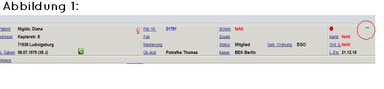 abasoft EVA Praxissoftware Arztsoftware Patient vormerken