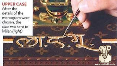 personnalisation malle vuitton miss univers Lara dutta Bhupathi