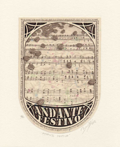 「ANDANTE FESTIVO」ed.14/50 /腐蝕銅版画 /200×143mm/¥40,700(税込み)