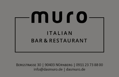 muro, das Muro, Italian Bar und Restaurant, Nürnberg, Burgviertel, italienisch essen gehen, Bergstrasse 30, Albrecht Dürer Platz, Biergarten  