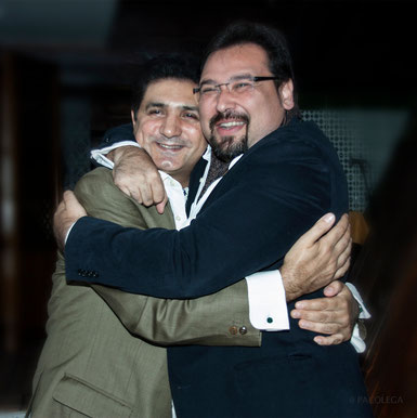 Falo y José Valencia (ganador del premio al Mejor disco de cante revelación) en la gala. Foto: Pacolega