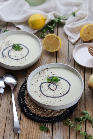 Kokossuppe mit Kohlrabi