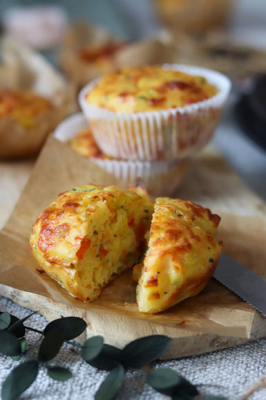 Gemüsemuffins aus dem Backofen