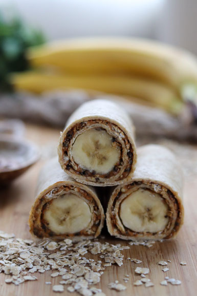 zuckerfreie Bananenwraps