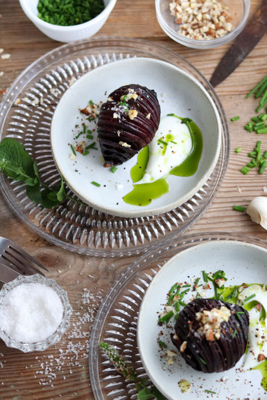 Rote Beete Hasselback