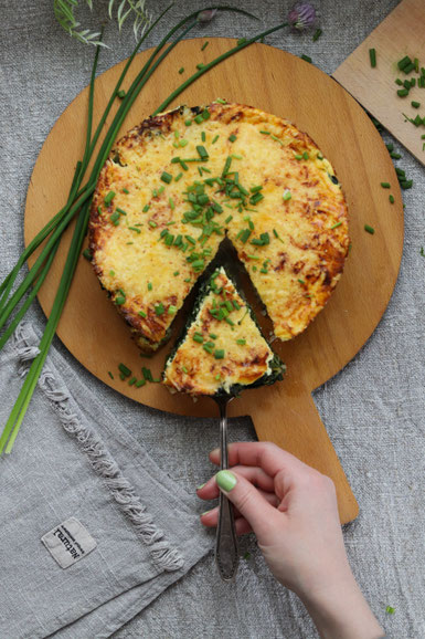 low carb Blumenkohl Spinatauflauf