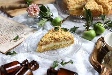 Apfelkuchen mit Topfen-Ricottafüllung