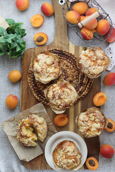 Marillenstreuselmuffins