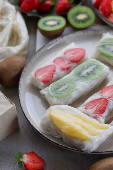 Sommerrollen mit Kokosmilchreis