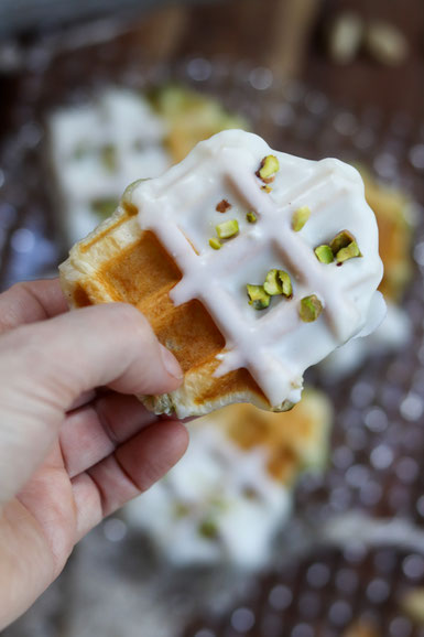 Croffles mit Pistaziencreme