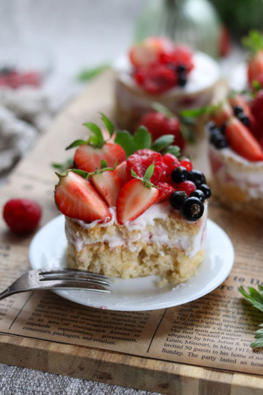 veganes Fruchttörtchen für festliche Anlässe