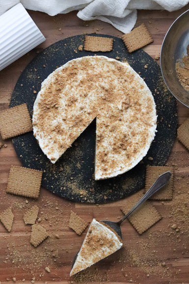 No Bake Cheesecake mit Keksboden