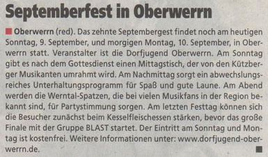 06.09.2012 Schweinfurter Anzeiger