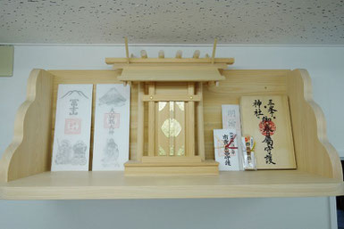 板葺一社 檜棚板（90cm x 35cm）雲板支柱 背面桧板   