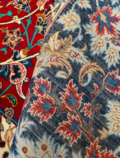 ESFAHAN wool&silk  SEIRAFIAN OLD マンチェスターウール　ドザール　約80Raj　ペア商品　