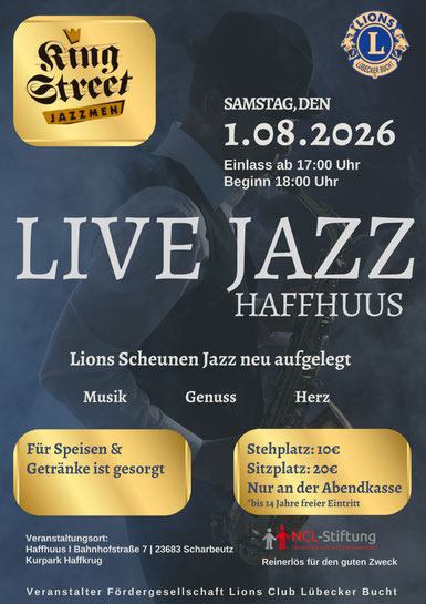 Live Jazz des Lions Clubs Lübecker Bucht