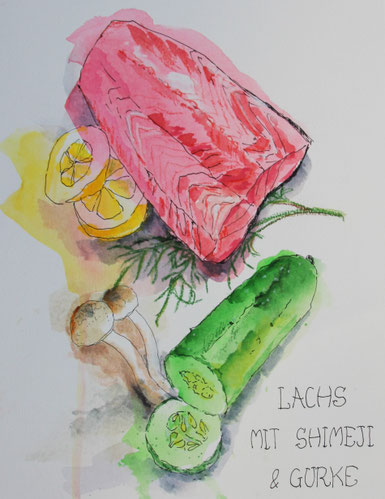 Menukarte zu einem besonderen Dinner 21 x 30  