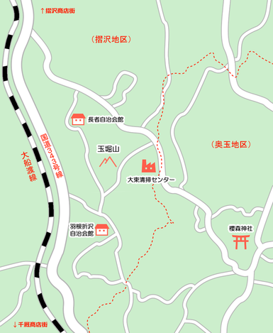 玉堀山地図