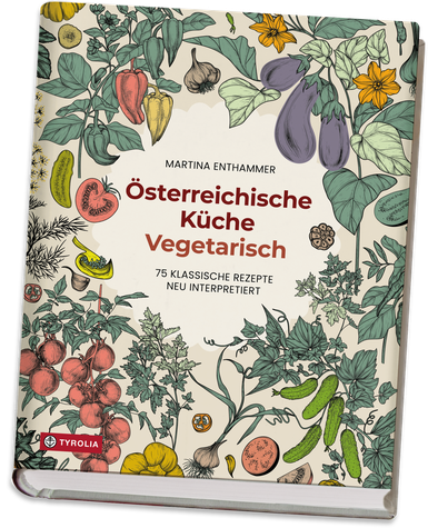 Buchcover - österreichische Küche Vegetarisch von Martina Enthammer