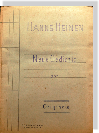 New poems by Hanns Heinen, 1957