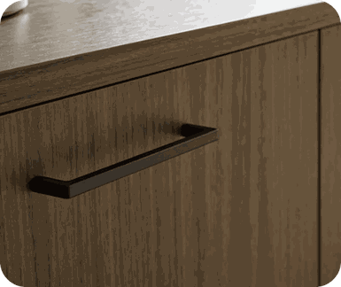 Houten keuken front