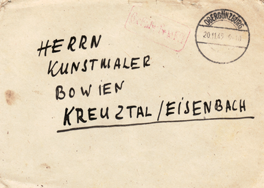 Letter to the painter Erwin Bowien in Kreuzthal, dated November 1945