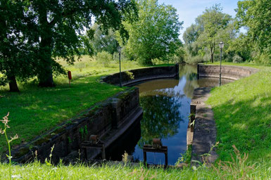 Die Palmschleuse am Stecknitzkanal bei Lauenburg