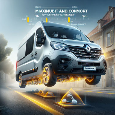 Maximieren Sie Sicherheit und Komfort für Ihren Renault Master Wohnmobil mit unserer maßgeschneiderten Zusatzluftfederung, ideal für unterschiedliche Beladungen und lange Strecken.