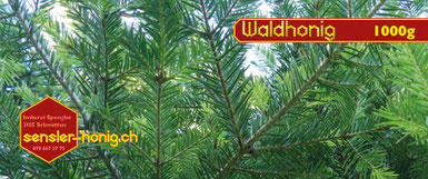 Etikette unseres Waldhonigs