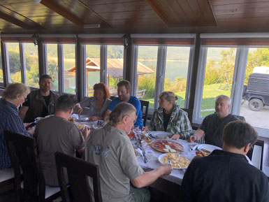 Beste Frühstück in Bosnienmit dem Blick auf Ramsko See