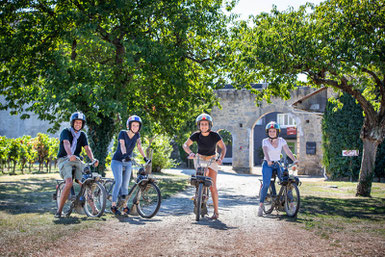 séjour famille en chambres d'hôtes avec découverte du vignoble en solex