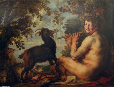 Satyr spielt Flöte, Jacob Jordaens