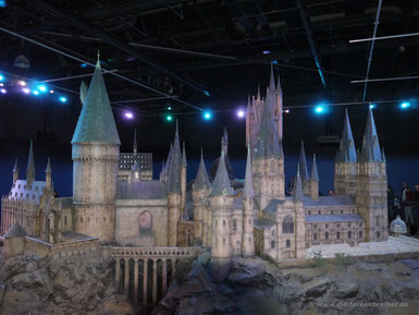 Modell von Hogwarts für die Außen-Aufnahmen des Schlosses